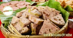 Chả bò gân ớt xiêm của Quangnamfood