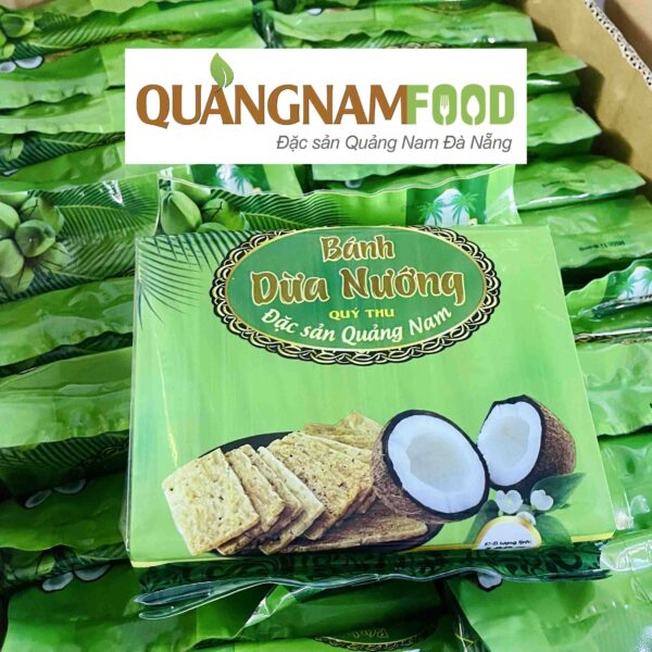 Bánh dừa nướng đặc sản miền Trung, giòn tan, thơm béo