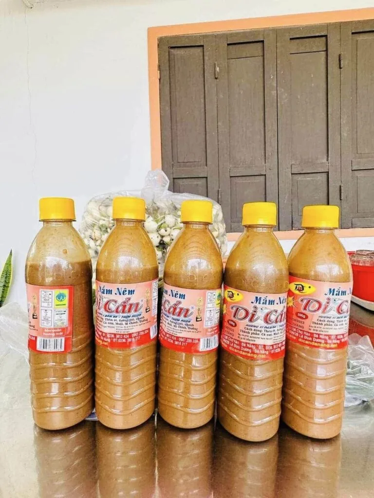 Chai mắm nêm Dì Cẩn