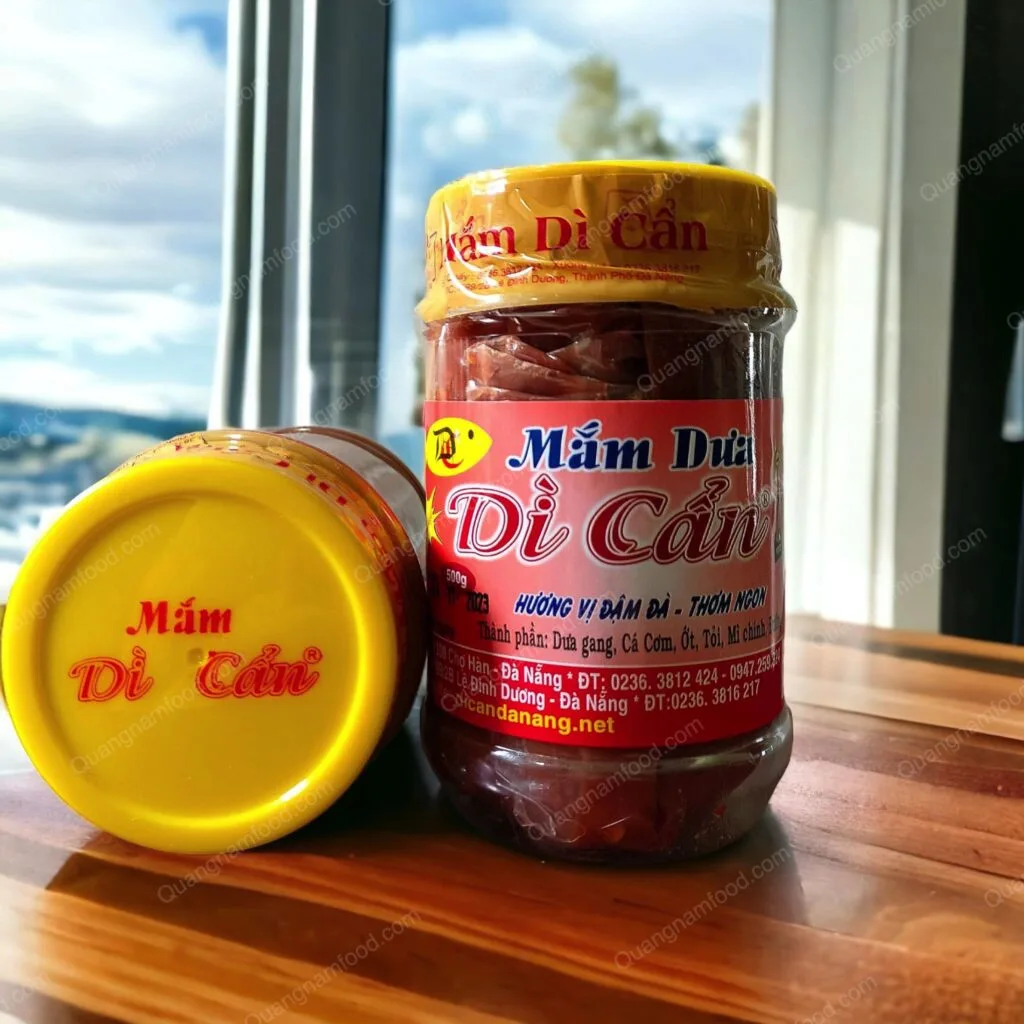 Hình mắm dưa Dì Cẩn